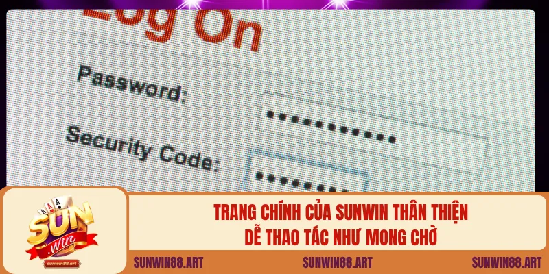 Trang chính của SUNWIN thân thiện, dễ thao tác như mong chờ